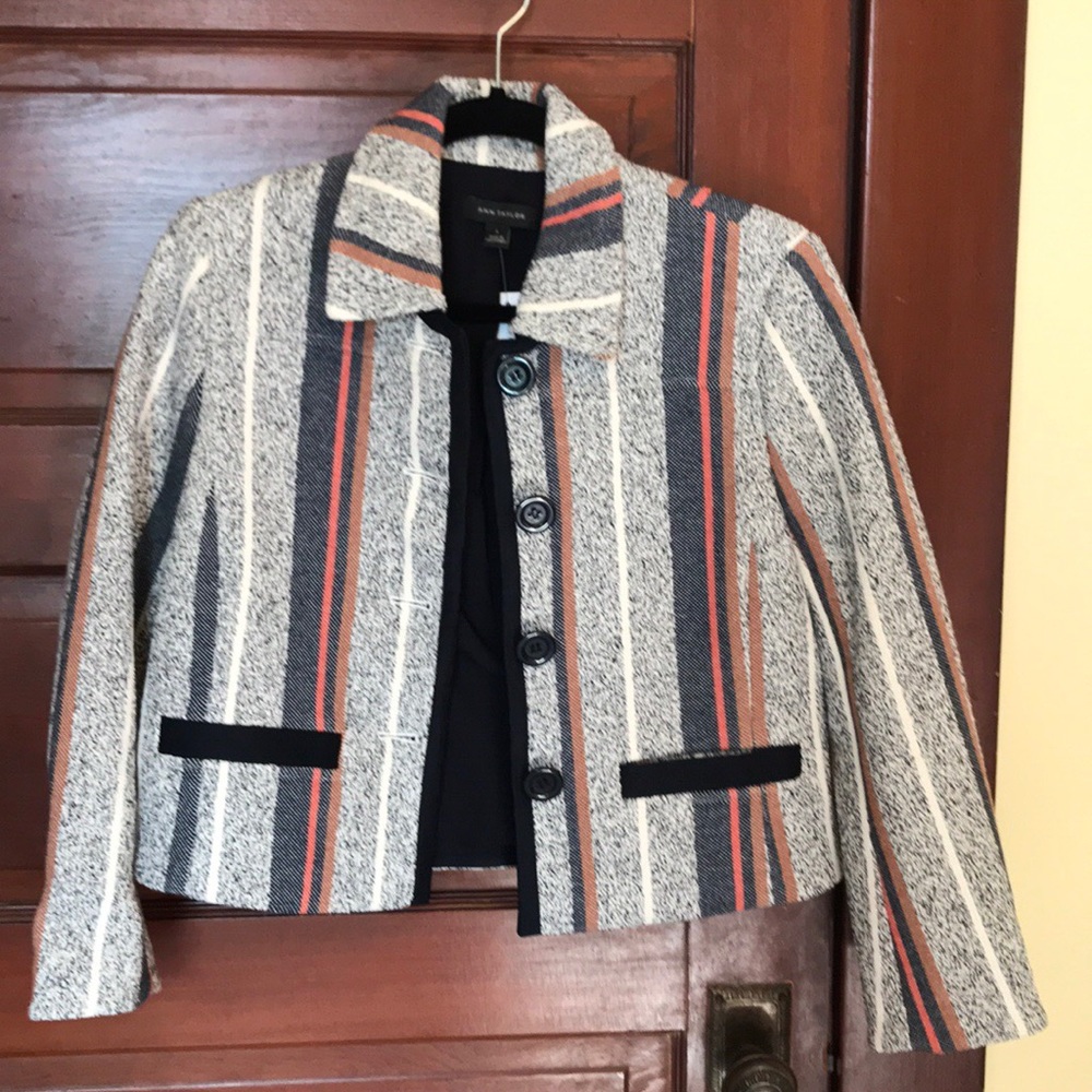 NWT Ann Taylor Striped Jacket
